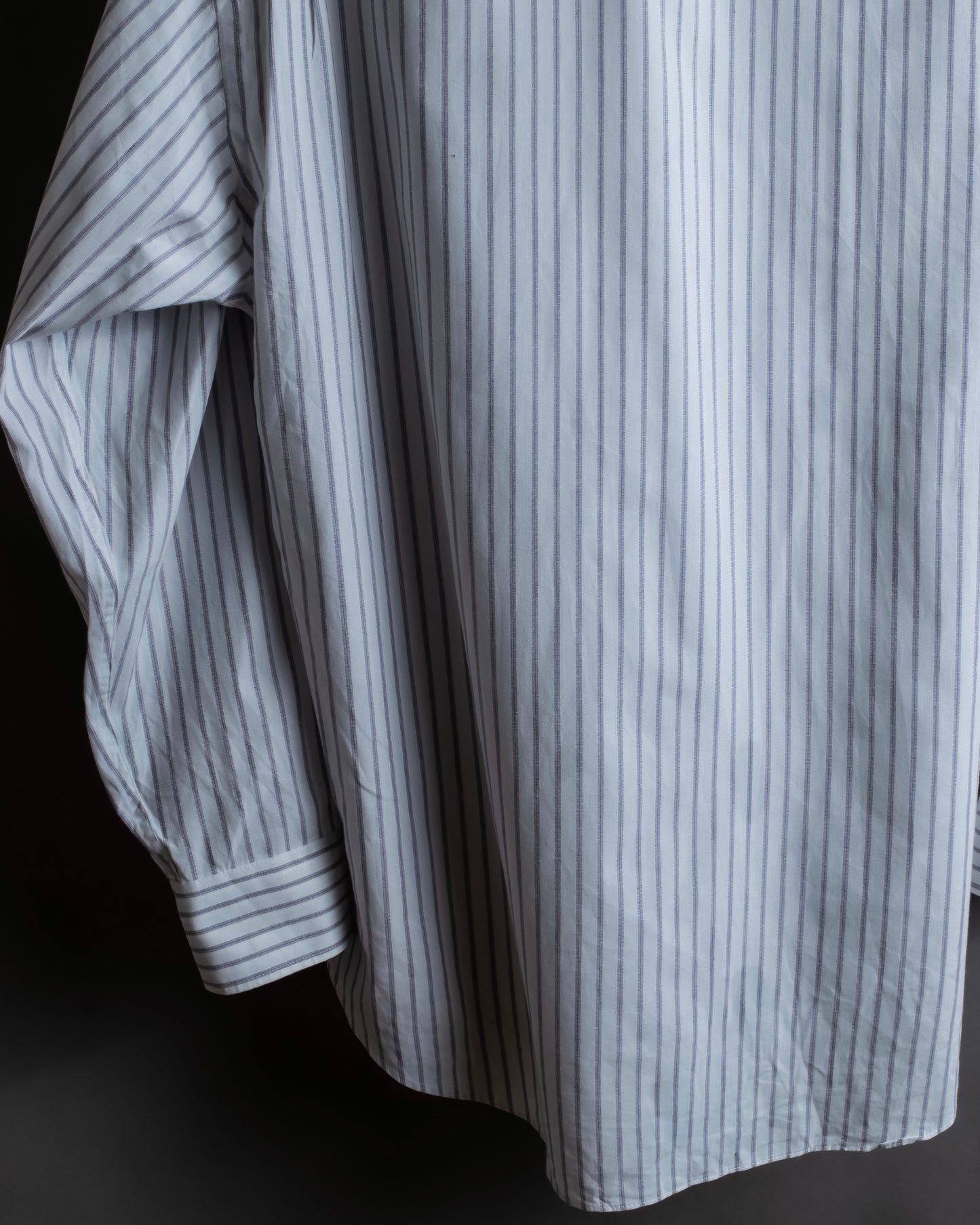 "YVES SAINT LAURENT" Button down design striped shirt