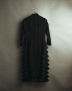 “noir kei ninomiya” 2019 SS Sculptural tiered ruffle long dress