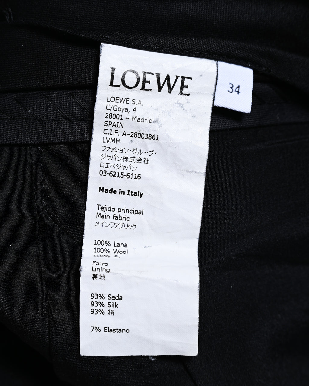 LOEWE/ 2019AW Two Tuck Wool Wide Shorts Gray