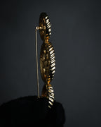 “Christian Dior” 70’s-80’s Lattice rhinestone brooch