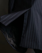 "Dolce & Gabbana" Pinstripe vertical lines emphasized tailored jacket