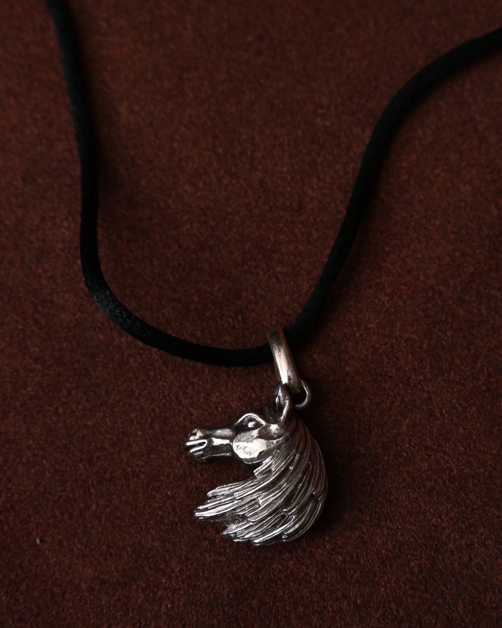 HERMES/ Horse Head Pendant Top SV800