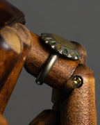 "CHANEL" 99AW Round top gorgeous design ring