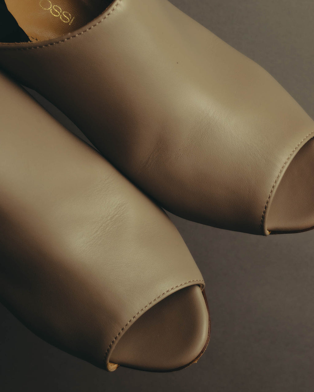 "Sergio Rossi" 10's Minimal leather mule sandals