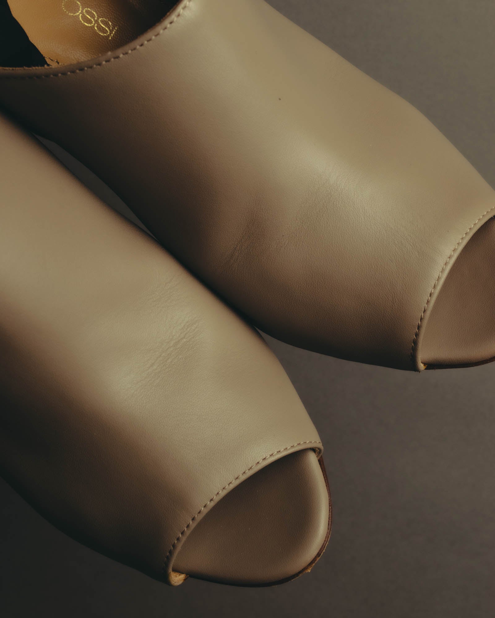 "Sergio Rossi" 10's Minimal leather mule sandals