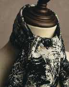 "Christian Dior" 80's-90's Artful abstract silk scarf