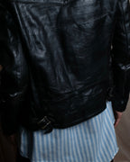 "HYSTERIC GLAMOUR" Lamb leather double riders jacket