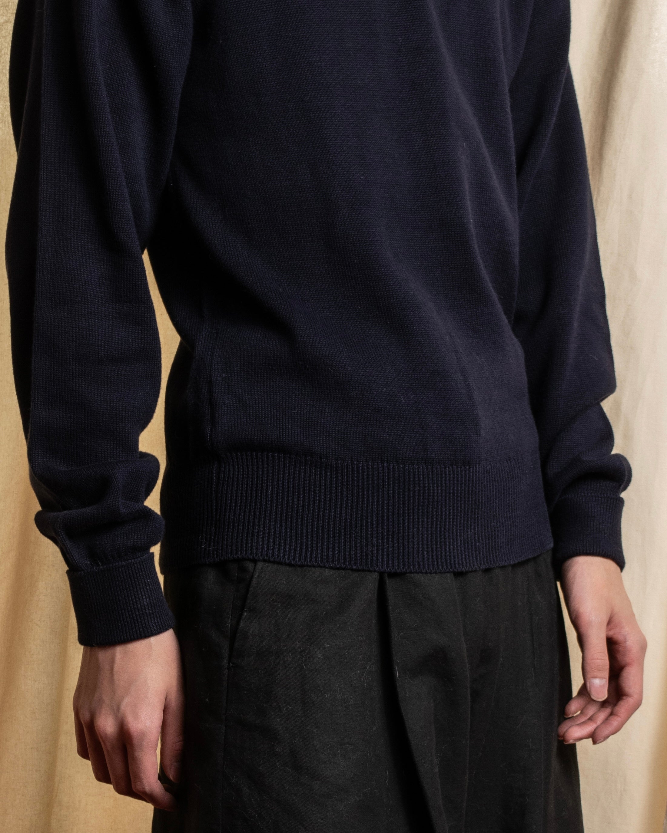 "HERMES" 80's-90's Minimalist design cotton knit