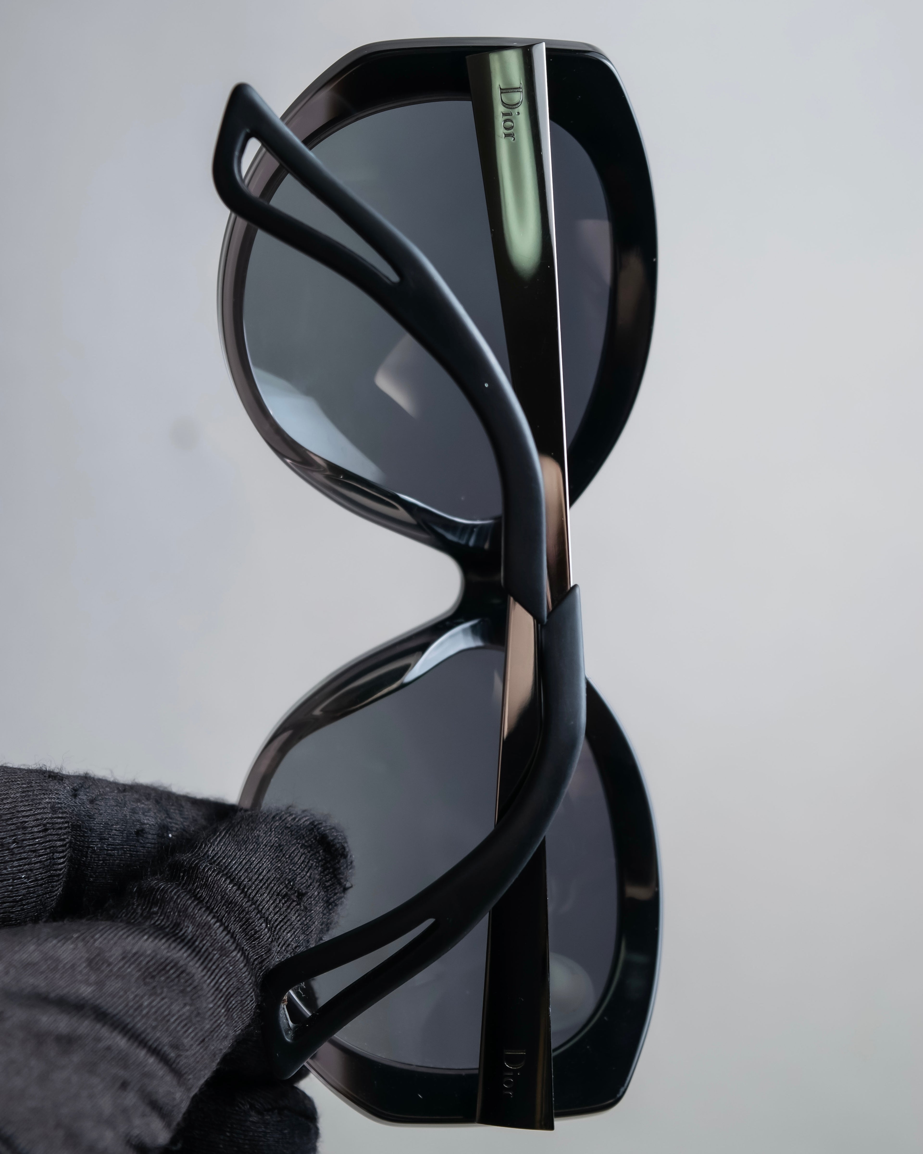 "Christian Dior" Cat eye frame black acetate sunglasses