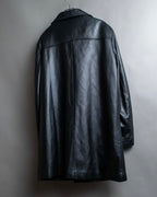 "GIANNI VERSACE COUTURE" Sheep skin oversized triangle color jacket