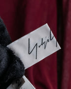 "YOHJI YAMAMOTO FEMME" 13SS Burgundy color sheer pullover