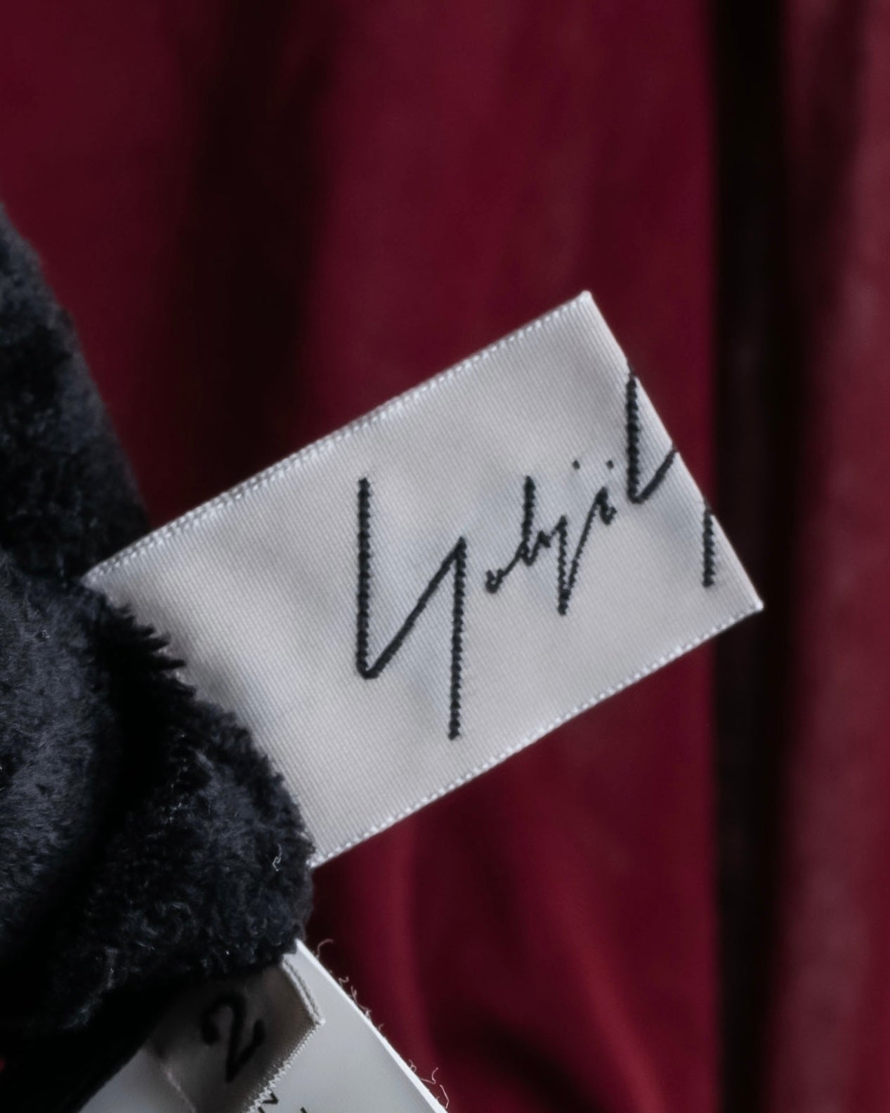 "YOHJI YAMAMOTO FEMME" 13SS Burgundy color sheer pullover