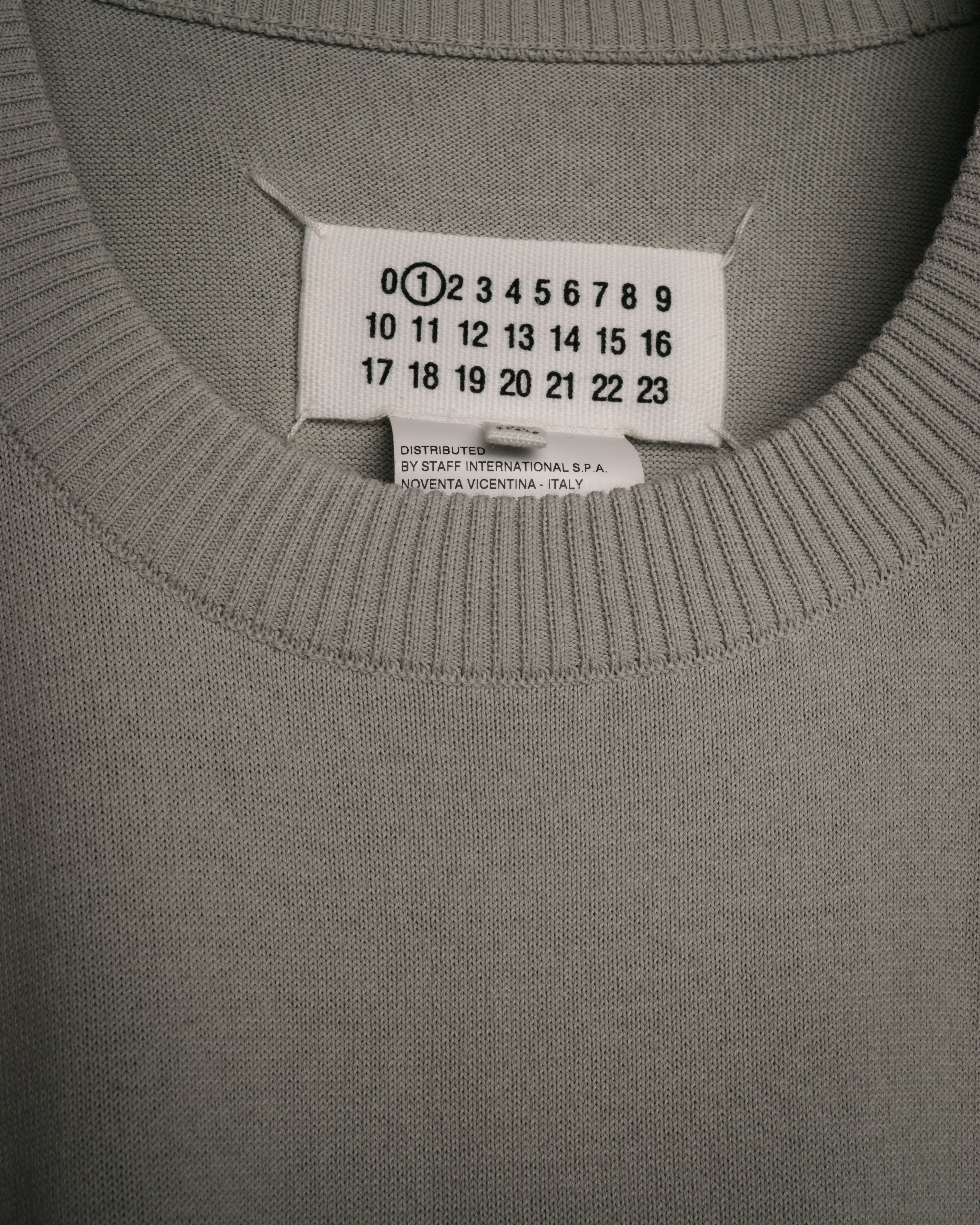 “Maison Margiela” 2015SS deconstructed cape knit top