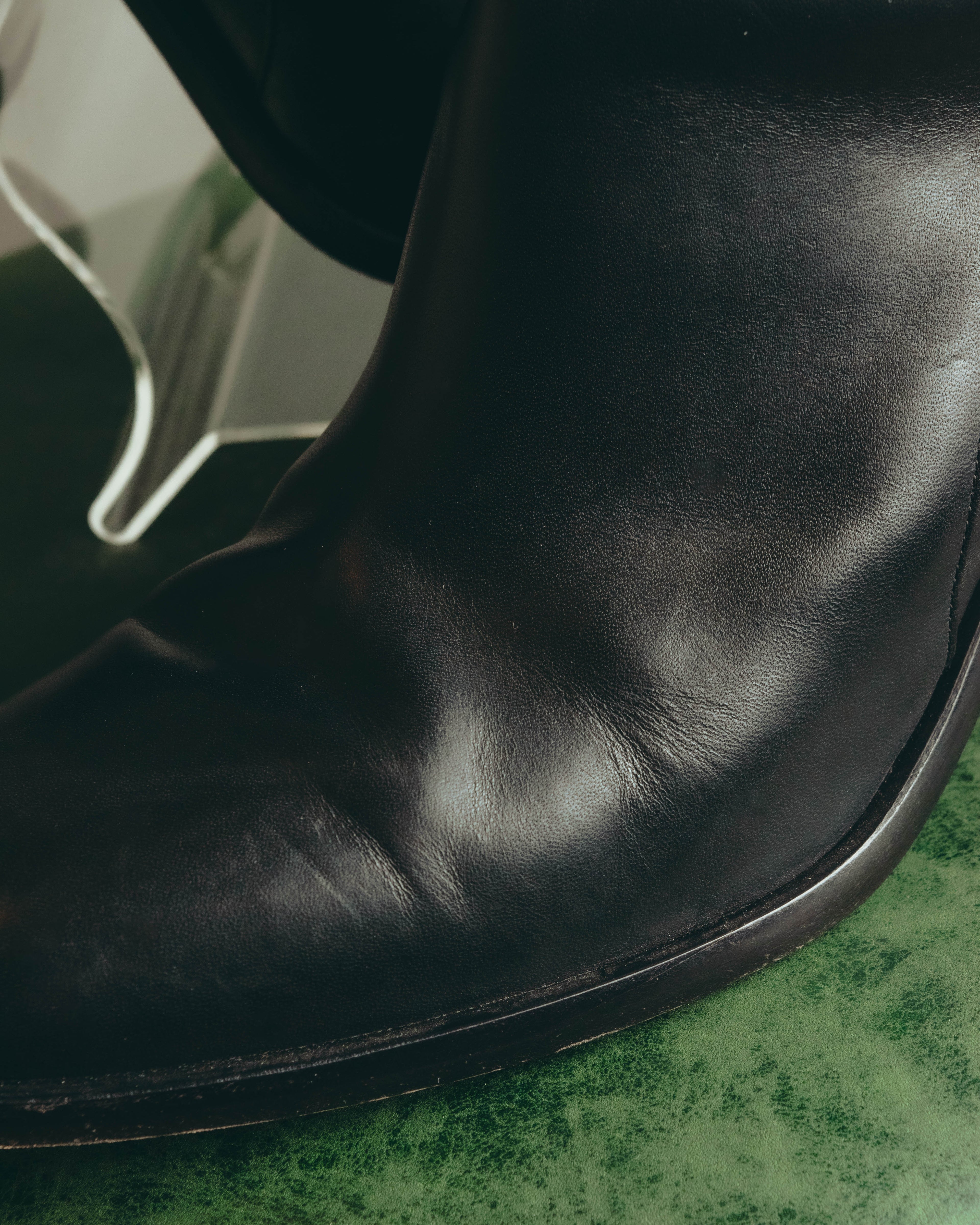 -SPECIAL- “BALENCIAGA” 2014-16’s Metal bar leather ankle boots
