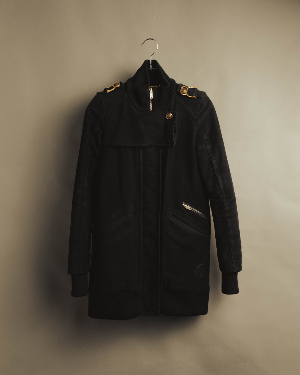 “GUCCI” Late 00’s military detail cotton long jacket