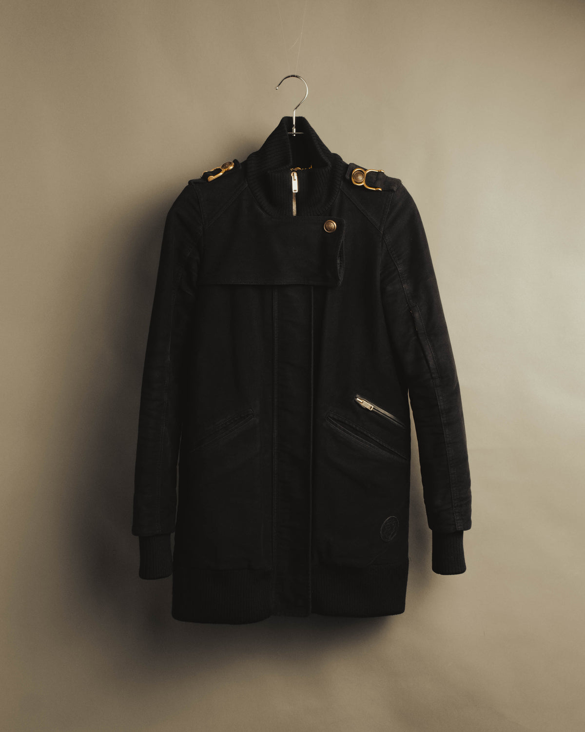 “GUCCI” Late 00’s military detail cotton long jacket