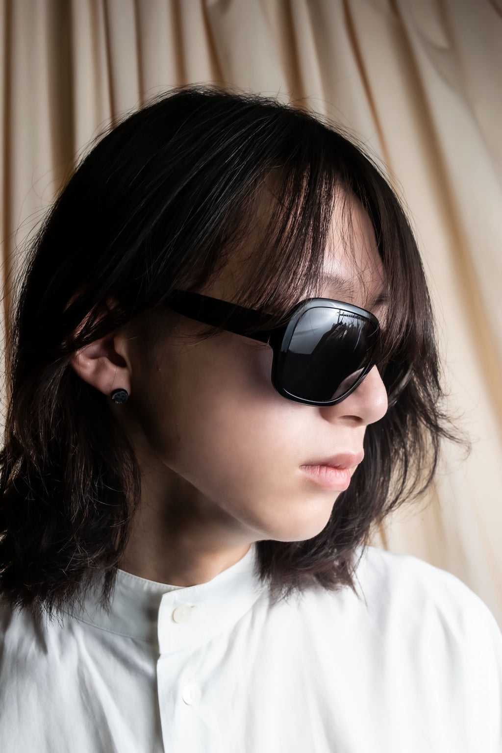 "CHANEL" Matelasse quilted design sunglasses