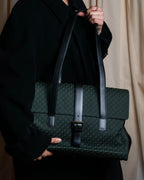 "LOEWE" Anagram pattern combination leather shoulder bag