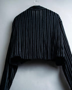 “Yohji Yamamoto +NOIR” Sheer rib summer knit jacket