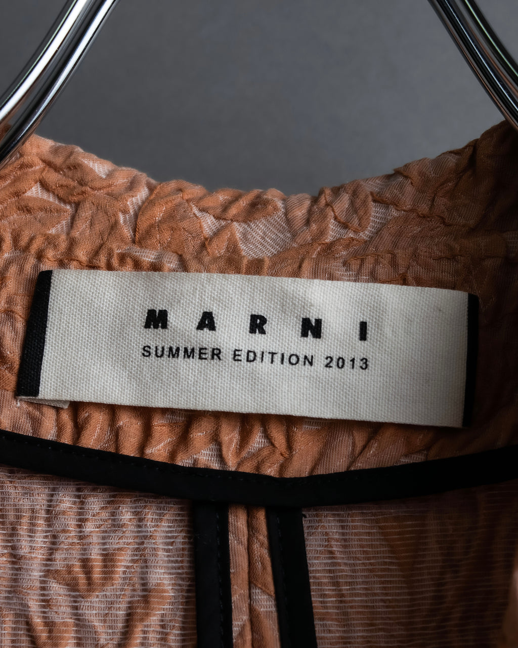 “MARNI 13SS” flower embossed attached design jacket