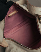 “Salvatore Ferragamo” 00’s Fur panel suede shoulder bag