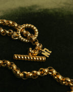 “NINA RICCI” Late 80’s-90’s gold tone openwork pendant necklace