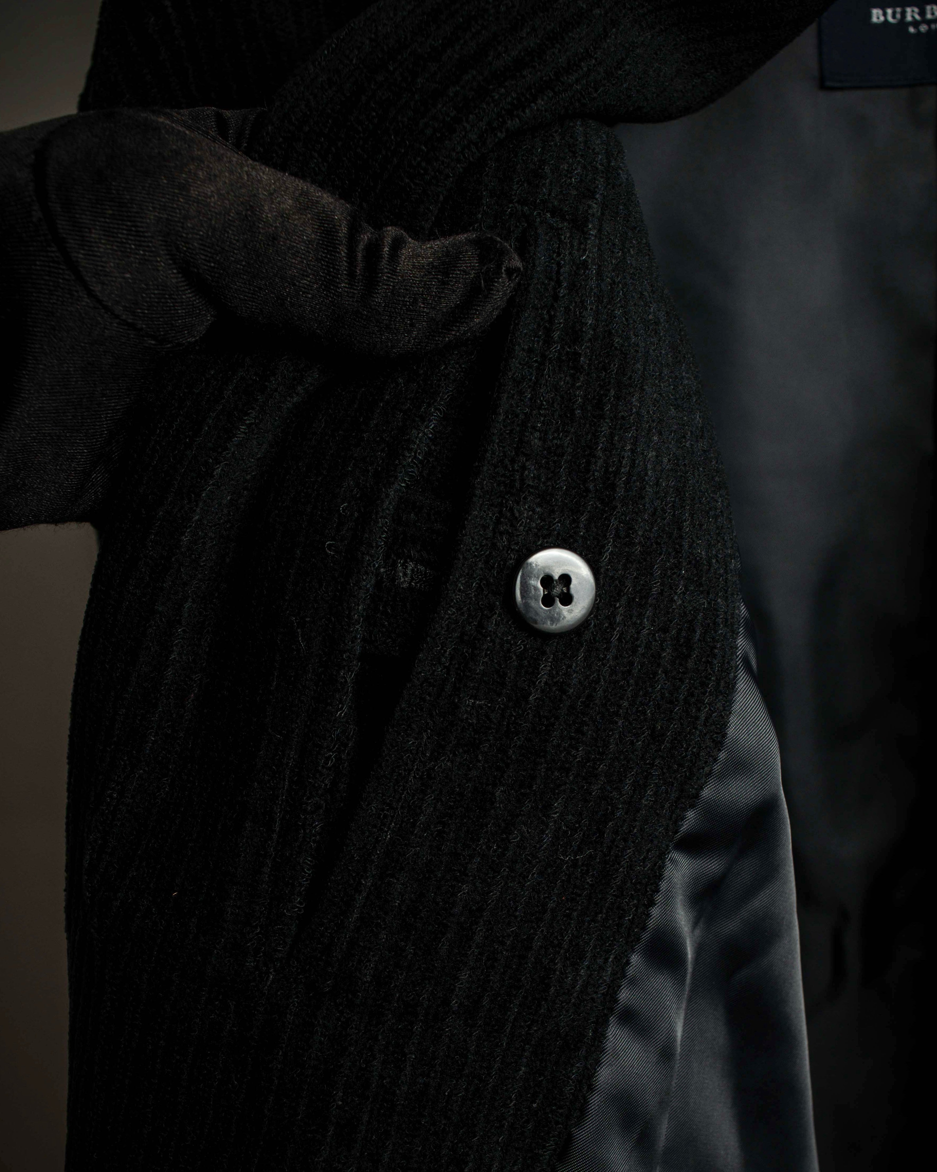 "BURBERRY" Thick wale corduroy oversized tailored jacket