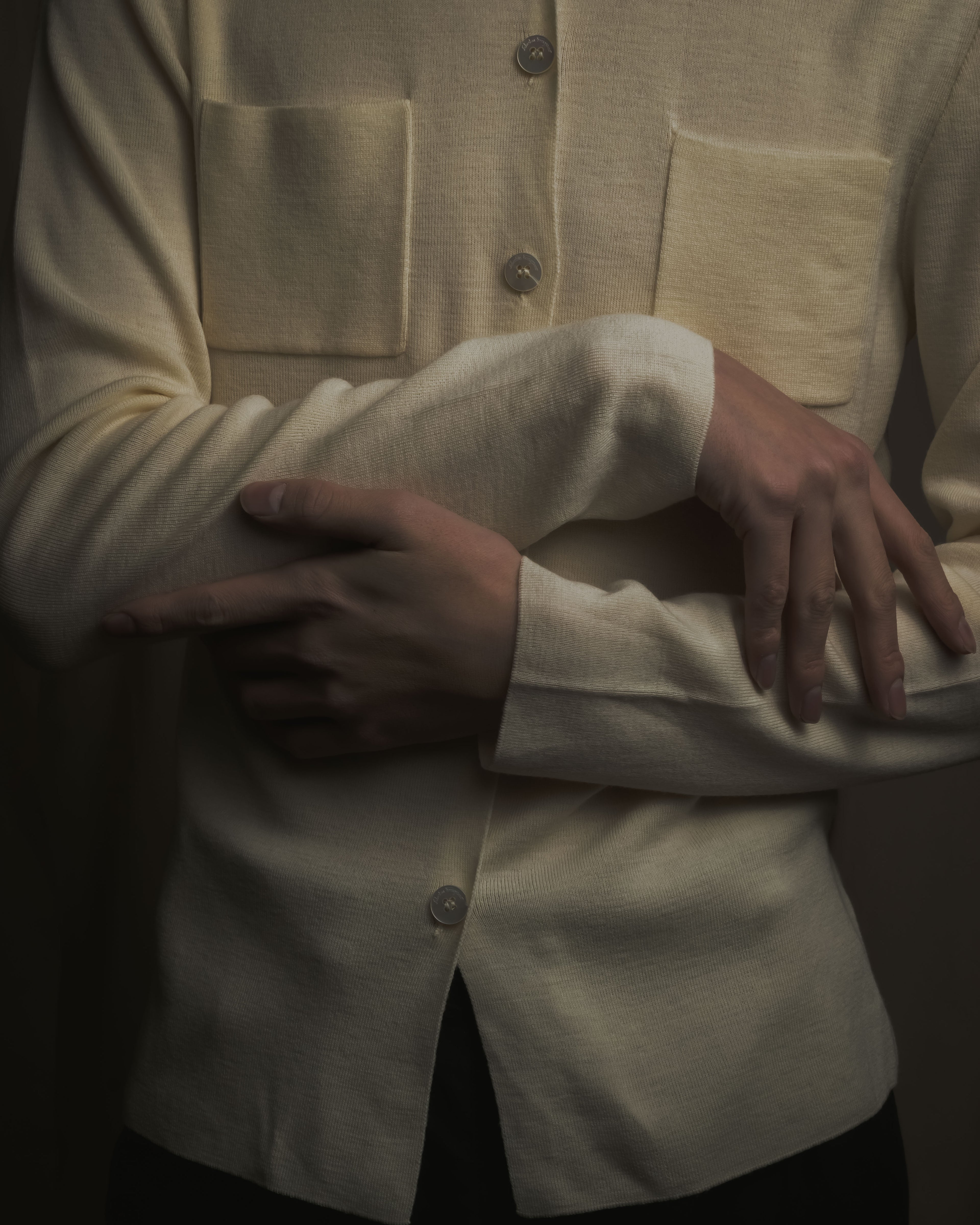 "Salvatore Ferragamo" 2000’s virgin wool knit shirt