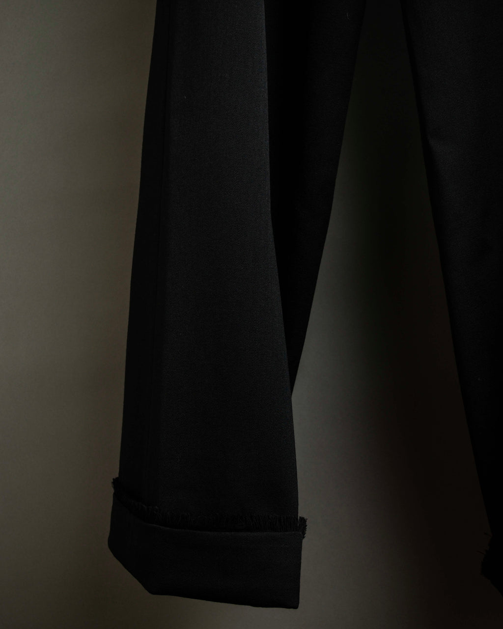 "CHANEL" Fringe design high waist straight cut slacks