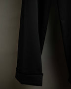 "CHANEL" Fringe design high waist straight cut slacks