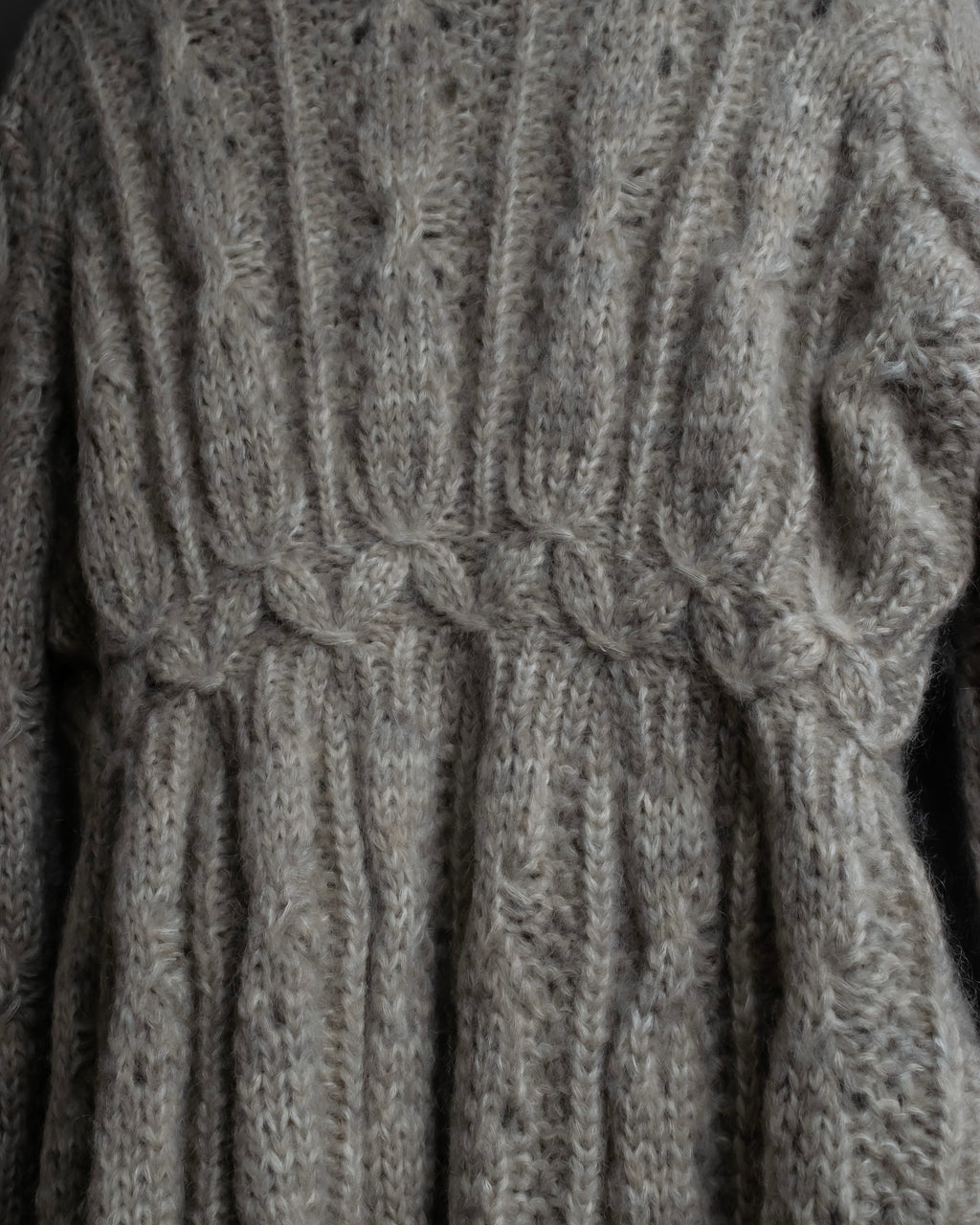 "ERMANNO SCERVINO" Three-dimensional knit long cardigan