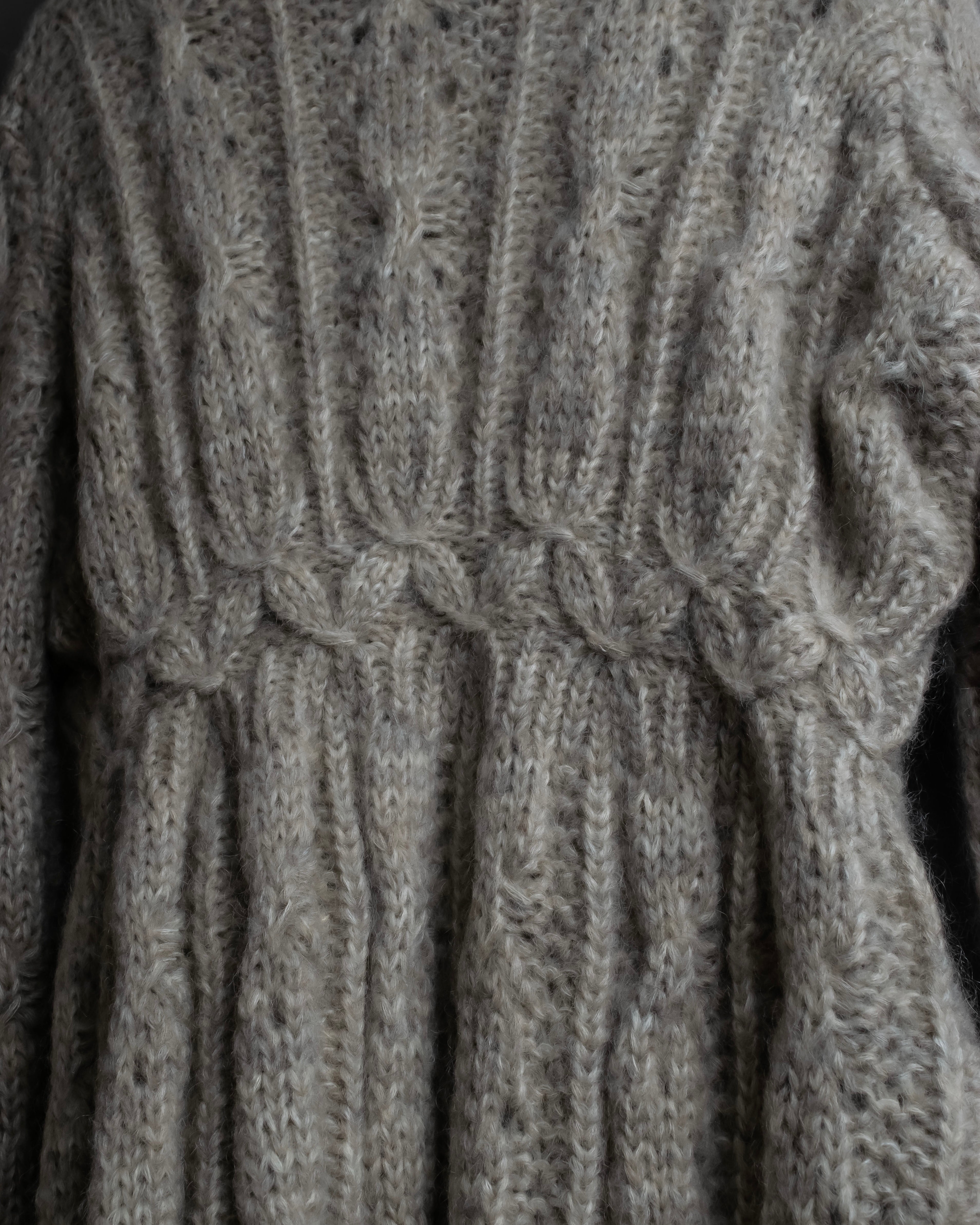"ERMANNO SCERVINO" Three-dimensional knit long cardigan