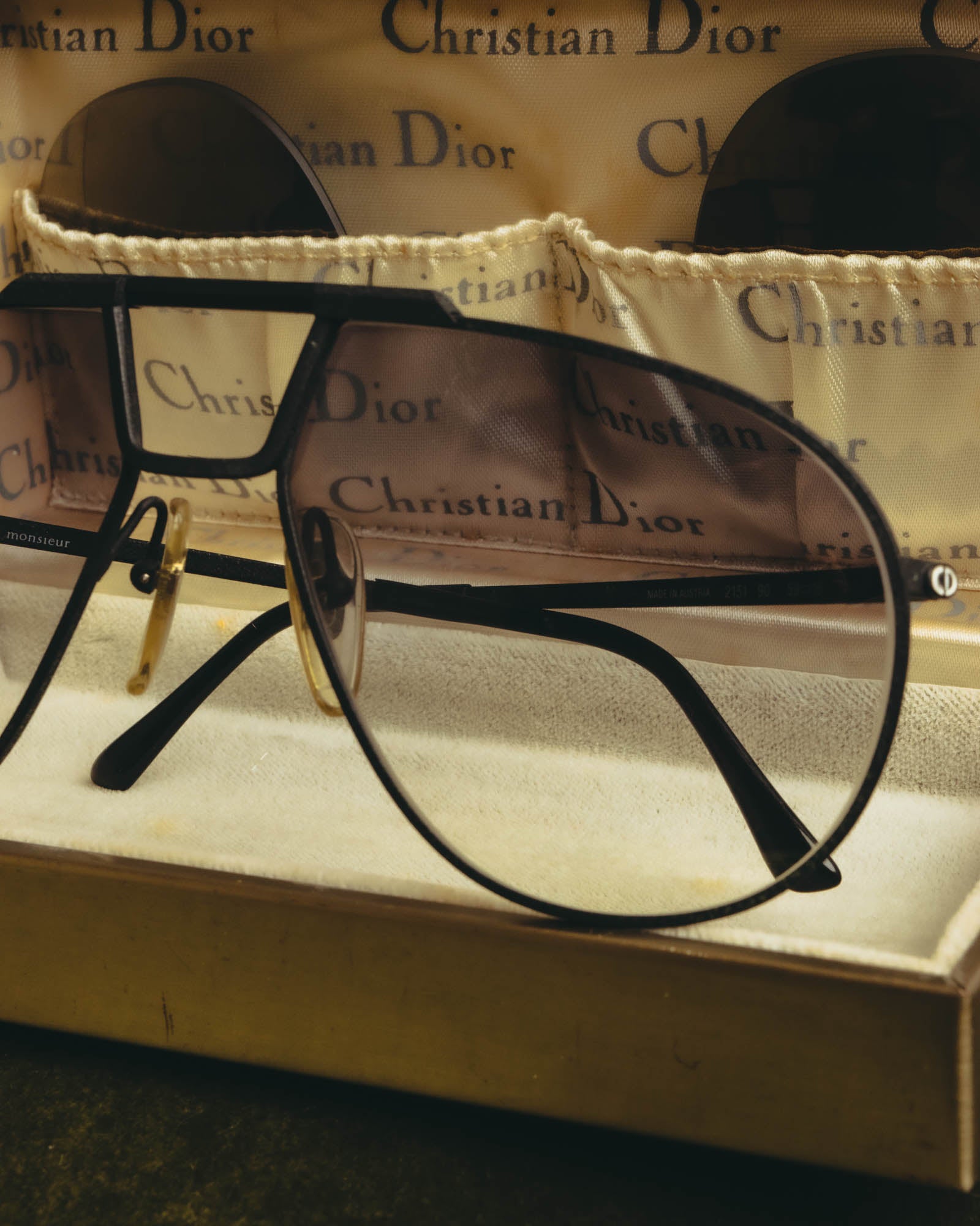 "Christian Dior" 80's Oversized aviator sunglasses