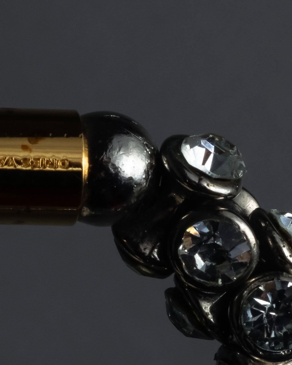 "DRIES VAN NOTTEN" 2022's Double crystal detail magnetic choker