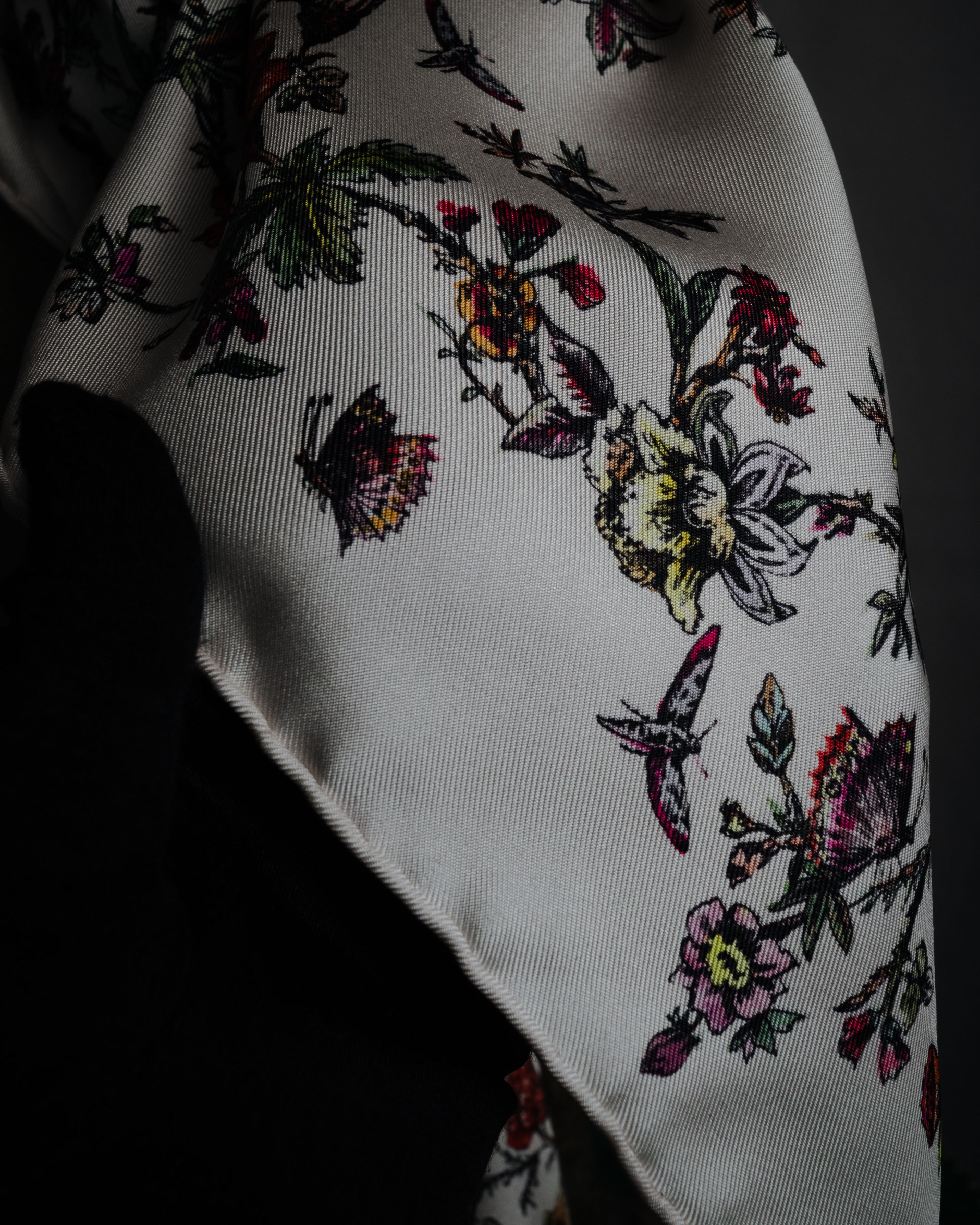 "Christian Dior" 2020-2023 botanical silk twill scarf