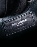 "Saint Laurent" Sac du Jour leather combination 2way bag