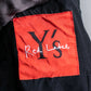“Y’s COMPOSITION: SEE ATTACHED LABEL” Layered design multi buttons tail coat