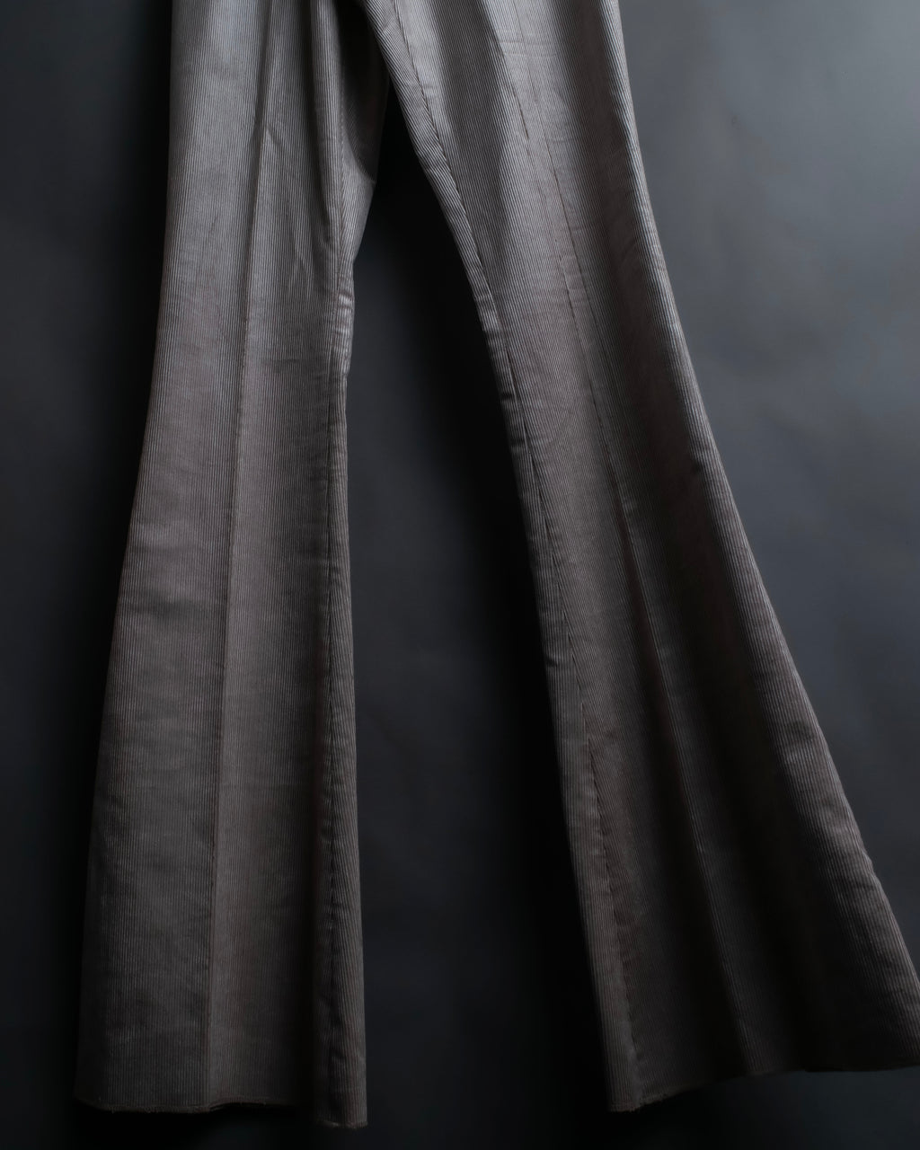 "GUCCI" silk blend corduroy flare pants