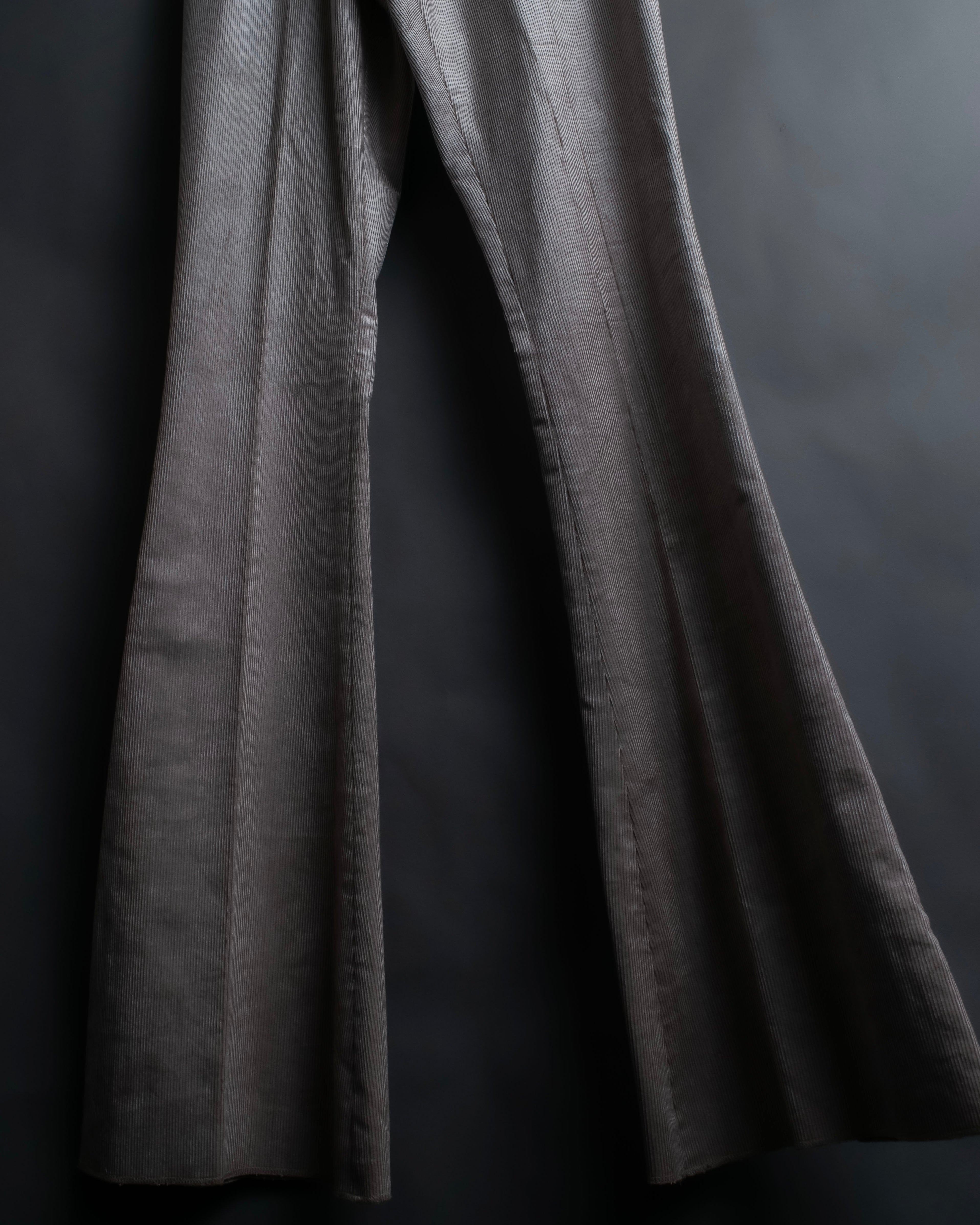 "GUCCI" silk blend corduroy flare pants