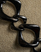 "YVES SAINT LAURENT" Sculptural link chain necklace