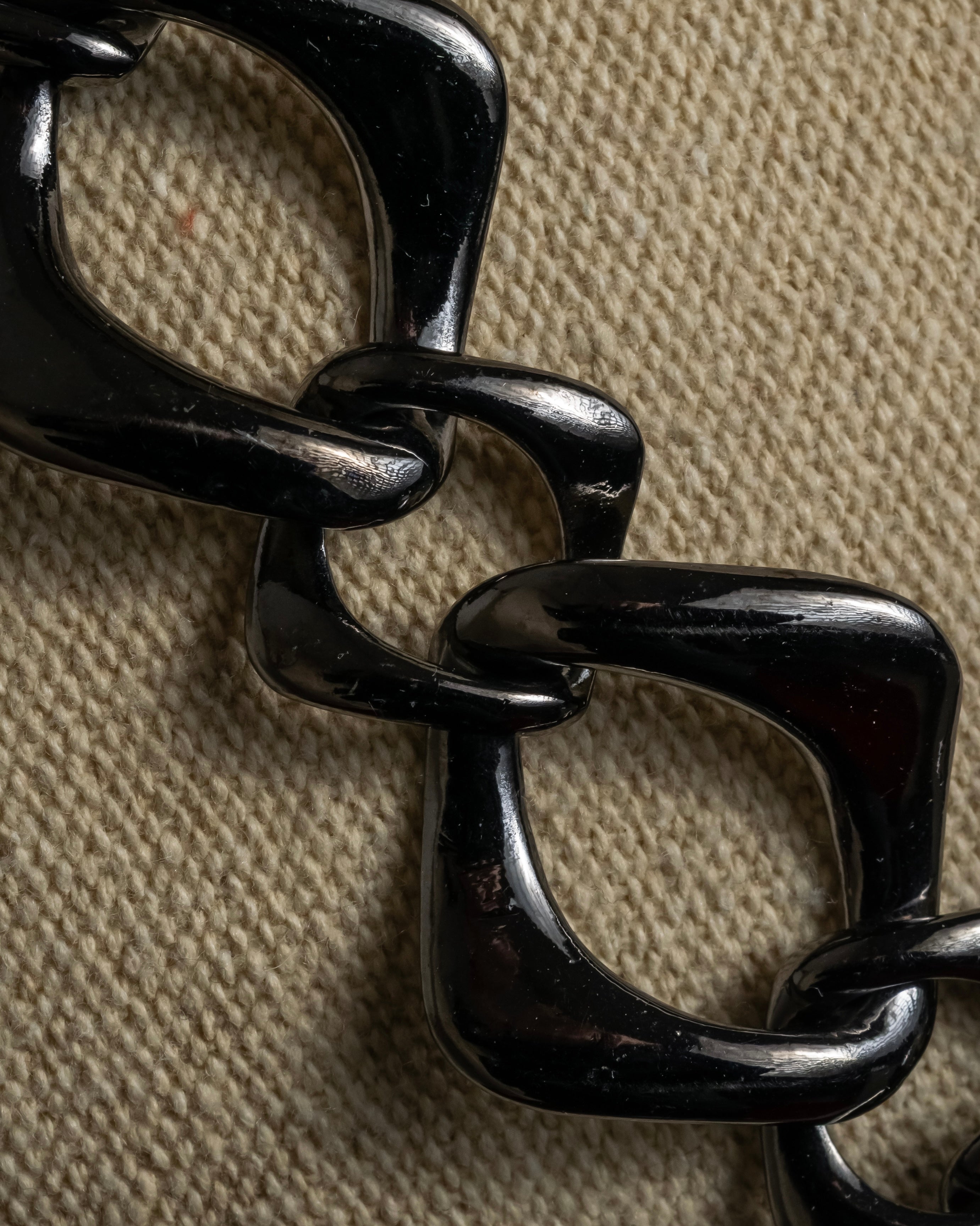 "YVES SAINT LAURENT" Sculptural link chain necklace