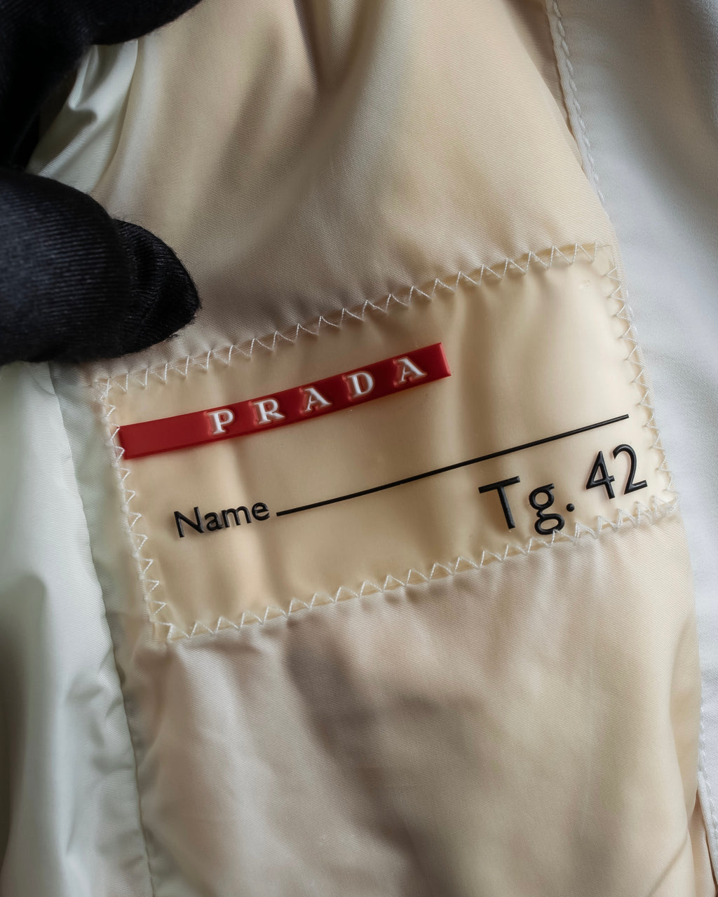 "PRADA SPORT" Double zipper hooded jacket