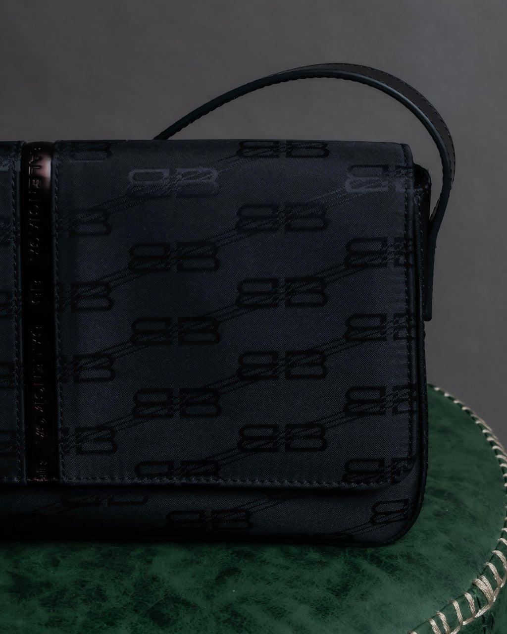 "BALENCIAGA" BB monogram jacquard shoulder bag