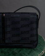 "BALENCIAGA" BB monogram jacquard shoulder bag