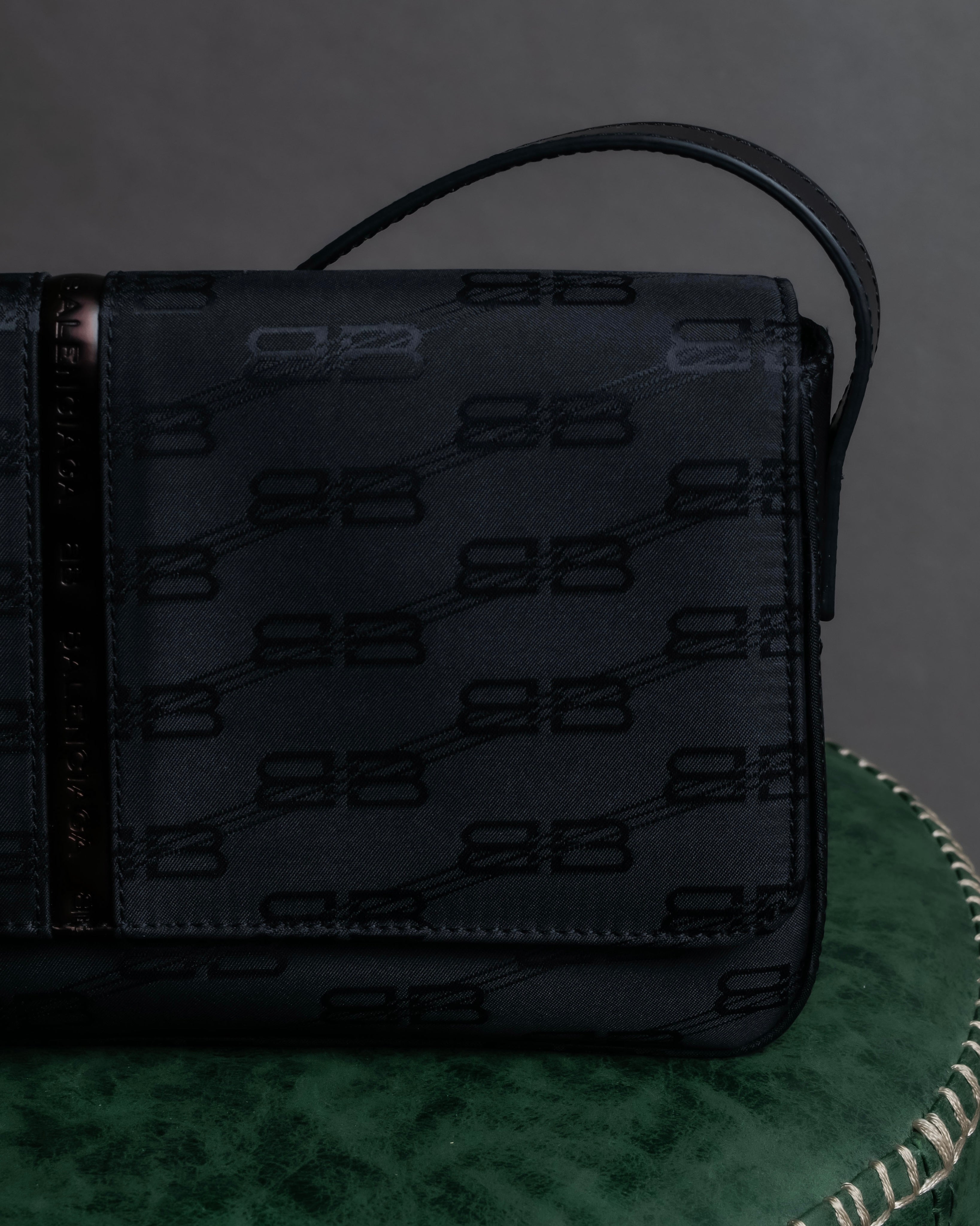 "BALENCIAGA" BB monogram jacquard shoulder bag