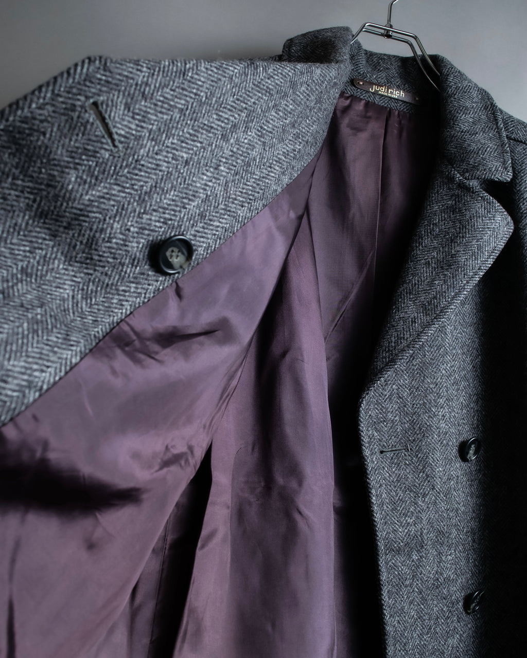 “Judi Rich” Beautiful tweed double breasted coat