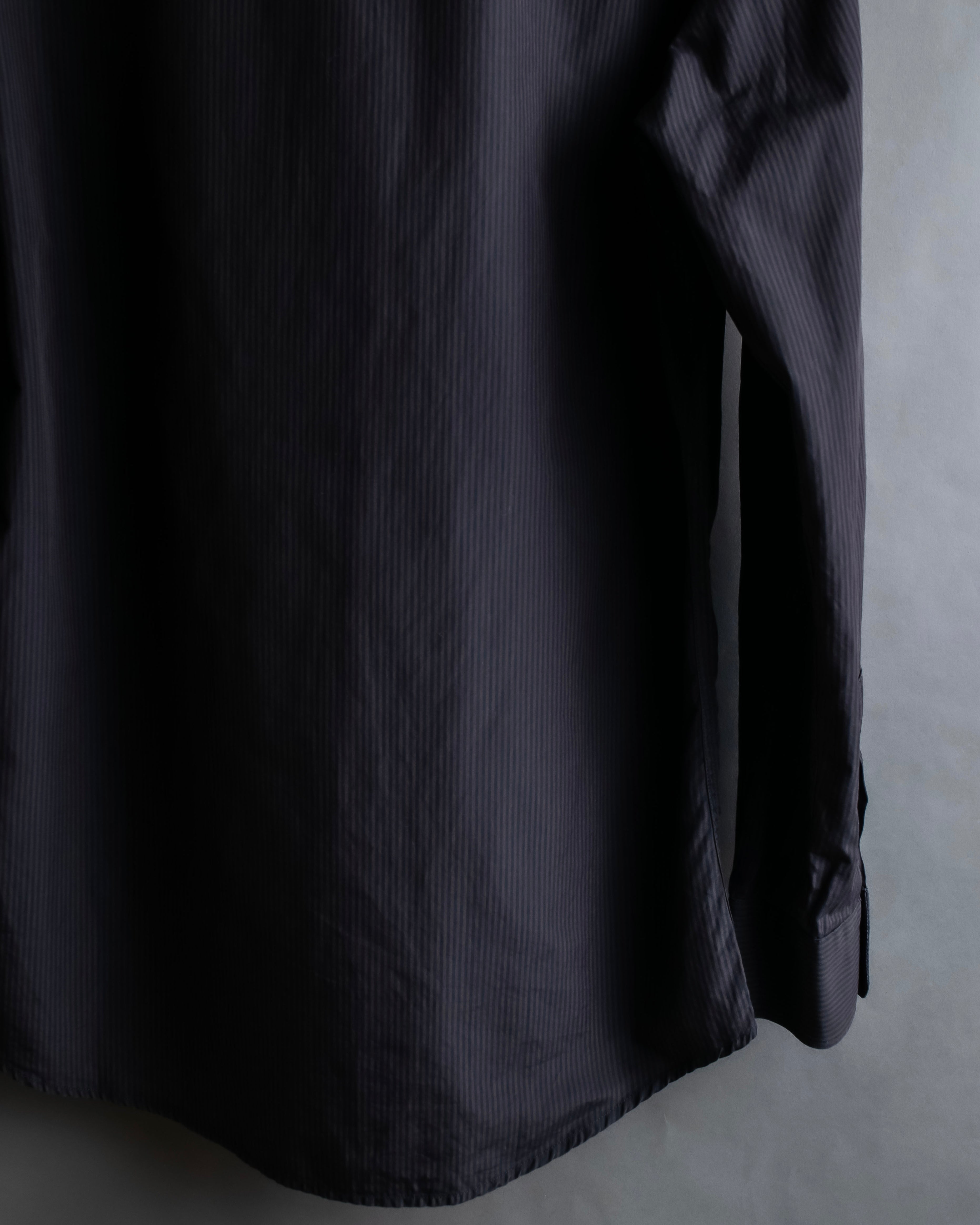 "GUCCI" Slightly glossy pinstripe oversized shirt