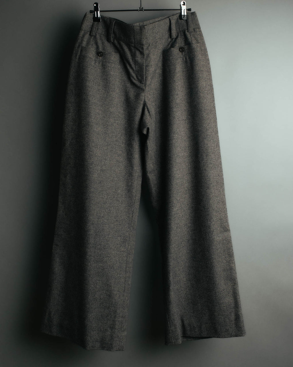 -SPECIAL- “CHANEL” 05AWmicro houndstooth tweed wide trousers