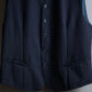 Vintage navy color wool vest