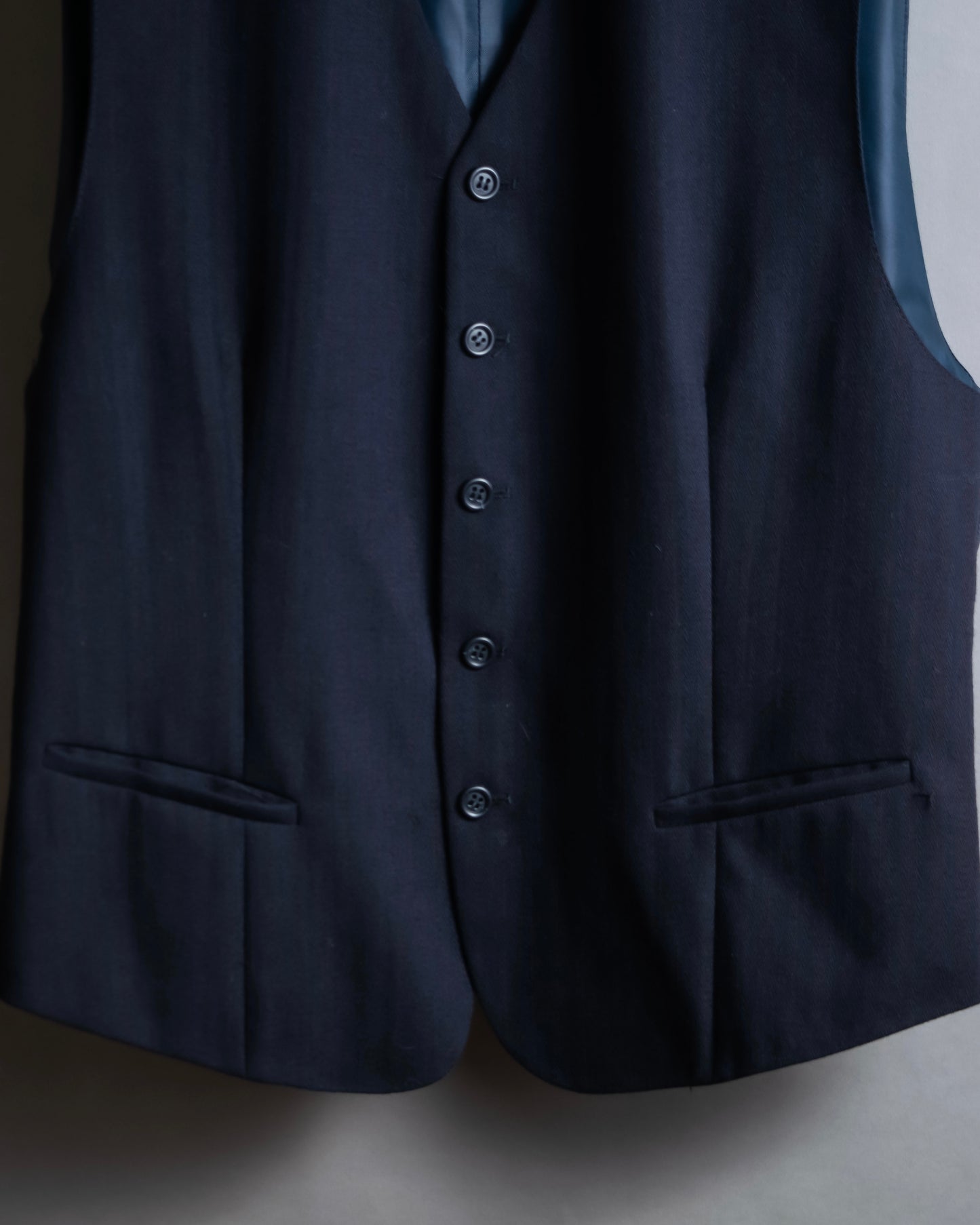 Vintage navy color wool vest